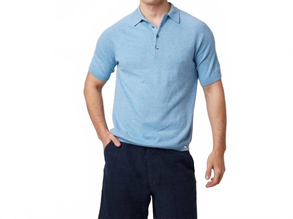 NEW PEREGRINE jones polo shirt in ocean